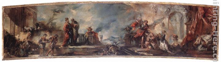 The Marriage of Tobias painting - Giovanni Antonio Guardi The Marriage of Tobias art painting